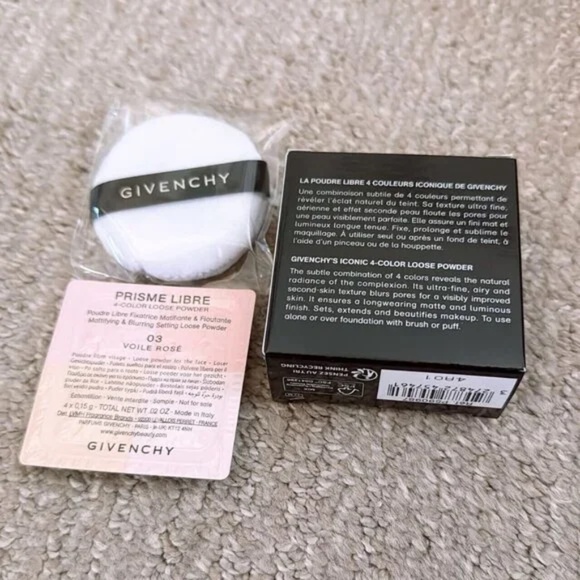 Givenchy Prisme Libre 4-Color Loose Powder In 03 Voile Rose Sampler Set - Picture 2 of 3